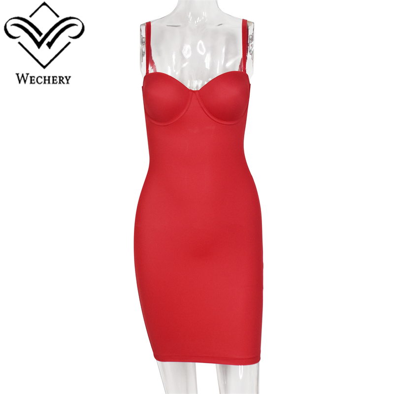 Women'S Red Formal Wear - Wechery 여성용 레드 드레스 슬리밍 쉐이프웨어