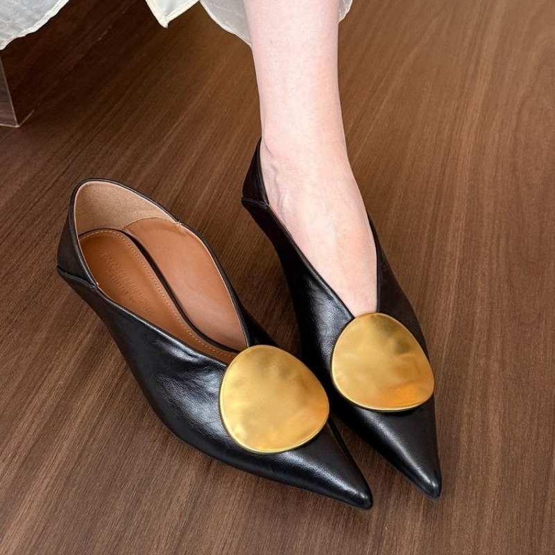 2025 봄 여름 포인티드 토 슬립온 여성 플랫 슈즈  - Womens Heels 리뷰 및 가격