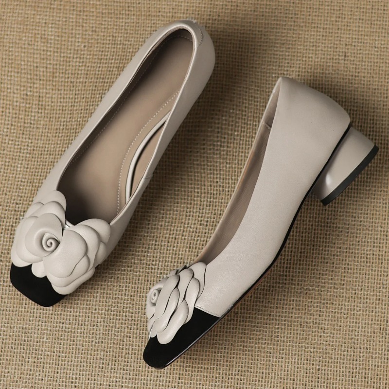 플러스 사이즈 34-41 여성용 양가죽 믹스 컬러 패치 - Womens Heels 리뷰 및 가격