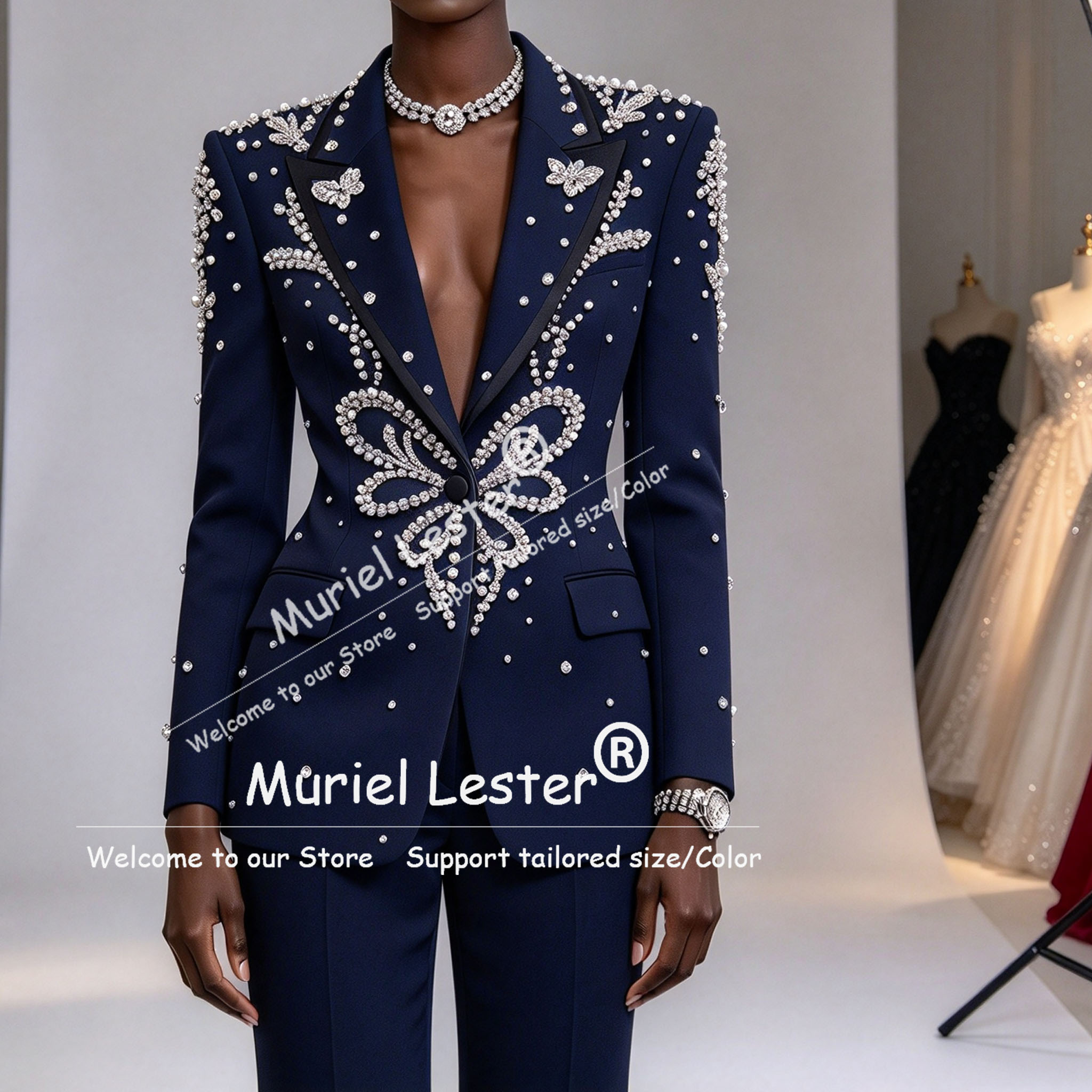 여성용 블레이저와 정장 세트, 고급스러운 비즈 장식,  - Womens Blazer 리뷰 및 가격