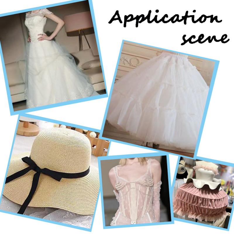 50야드/롤 폴리에스터 피쉬본 코르셋 브라용 DIY 웨 - Wedding Dress 리뷰 및 가격