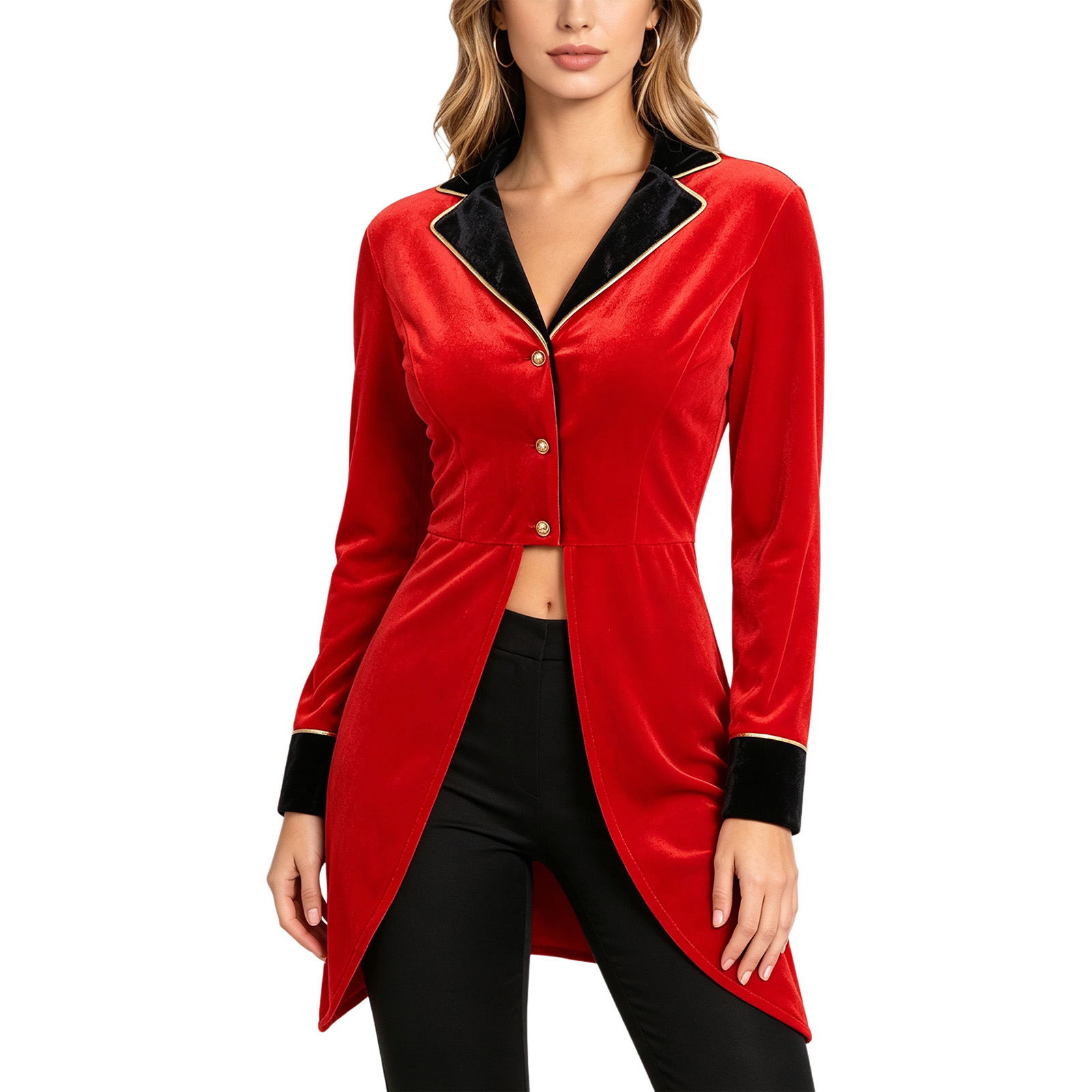 여성 서커스 단장 재킷 테일코트 쇼맨 코스튬 할로윈 카 - Womens Blazer 리뷰 및 가격