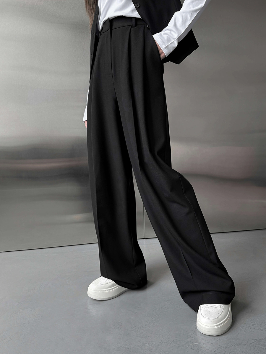 여성용 정장 바지, 와이드 레그, 하이웨이스트, 스트레 - Tailored Trouser Wide 리뷰 및 가격